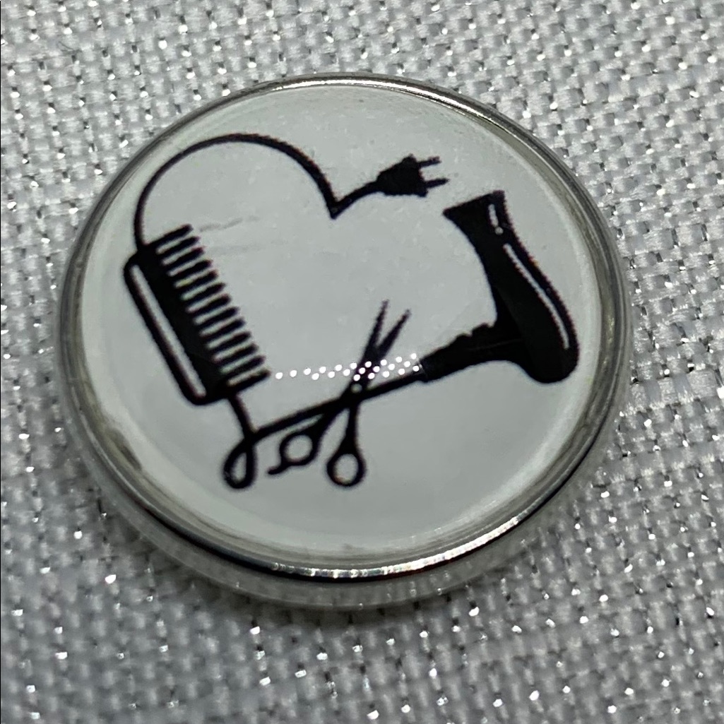 Hairdresser/Stylist Snap Button Charm - Oh Snap!